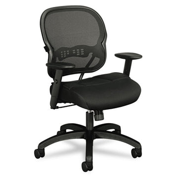 HON® Wave Mesh Mid-back Task Chair, Supports Up To 250 Lb, 18" To 22.25" Seat Height, Black freeshipping - TVN Wholesale